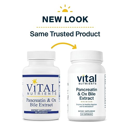 Vital Nutrients Pancreatin and Ox Bile Extract | Natural Digestive Enzyme Vital Nutrients buy supplements canada