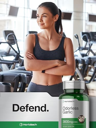 Odorless Garlic Softgels | 250 Count | Ultra Potent Garlic Extract | Non-GMO & Gluten Free Horbäach buy supplements canada