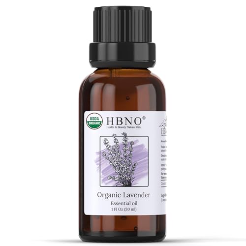 HBNO Organic Lavender Essential Oil - 1 oz (30ml) Value Size - USDA Certified Organic Lavender HBNO buy supplements canada