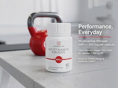 Sanare Lab NAD+ Supplement with Nicotinamide Riboside (NR) 300 mg | Cellular Energy & Metabolism Support | 60 Capsules Sanare Lab buy supplements canada