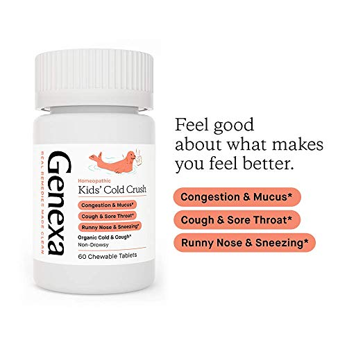 Genexa Cold Crush for Children – 60 Tablets | Certified Organic & Non-GMO, Physician Genexa buy supplements canada