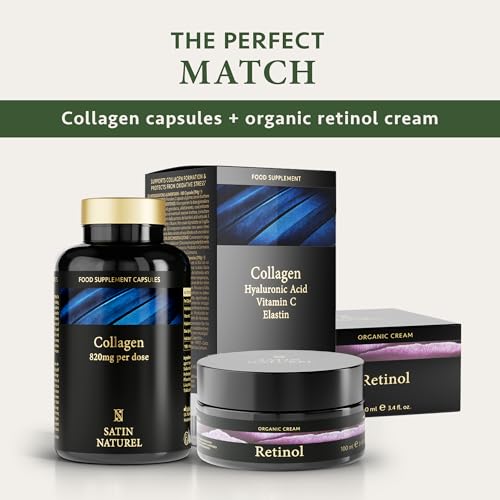 Collagen Capsules 820mg - 180 High Strength Capsules (3 Months Supply) SatinNaturel buy supplements canada