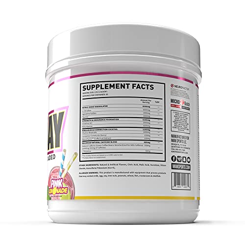 Man Sports Game Day Pre-Workout Supplement - Taurine - Creatine HCL - 30 Servings MAN Metabolic Augmenting Nutrition buy supplements canada