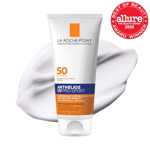 La Roche-Posay Anthelios UV Pro-Sport SPF 50 Sunscreen for Face & Body, Water & Sweat Resistant with Non-Drip Formula, Invisible Broad Spectrum Sunscreen Lotion La Roche-Posay buy supplements canada