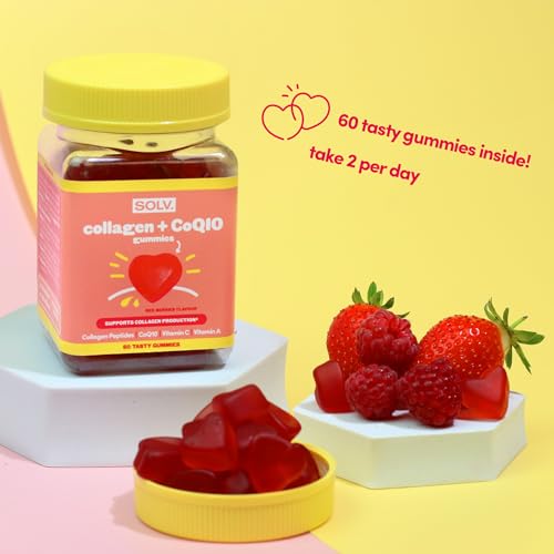 Collagen Peptides CoQ10 Vitamin Gummies. Vitamins A C Supplement, Biotin. Supports Collegen SOLV buy supplements canada