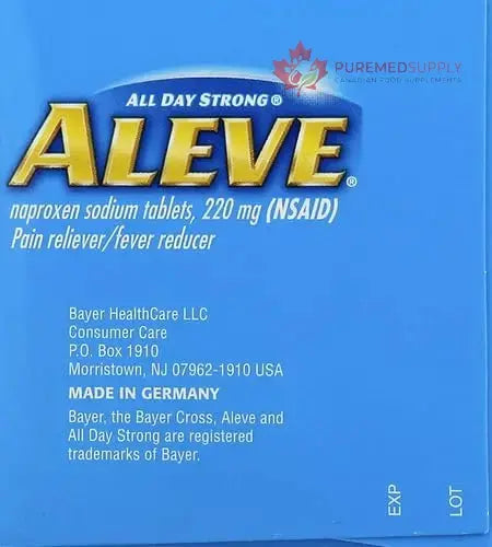 Aleve Caplets, Naproxen Sodium 220 mg (NSAID), Pain Reliever/Fever Reducer, #1 Orthopedic Surgeon Recommended, 270 Count Aleve buy supplements canada