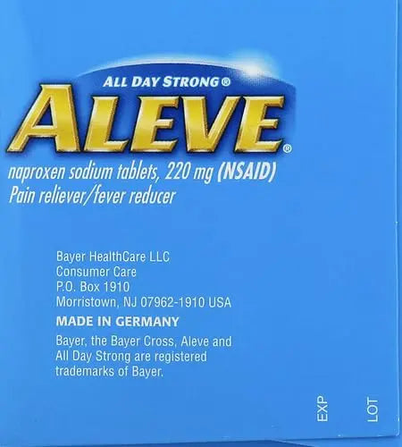 Aleve Caplets, Naproxen Sodium 220 mg (NSAID), Pain Reliever/Fever Reducer, #1 Orthopedic Surgeon Recommended, 270 Count Aleve buy supplements canada