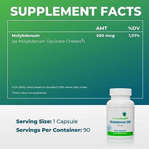 Seeking Health Molybdenum 500, Molybdenum Glycinate Chelate Supplement Seeking Health buy supplements canada