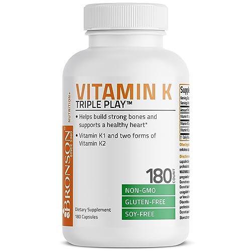 Vitamin K Triple Play (Vitamin K2 MK7 / Vitamin K2 MK4 / Vitamin K1) Full Spectrum Bronson buy supplements canada