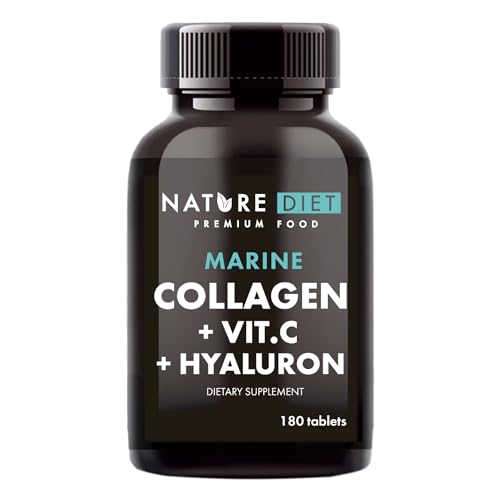 Nature Diet - Marine Collagen with Hyaluronic Acid and Vitamin C, 180 tablets, 500 mg , Peptan F , Fish Collagen Nature Diet buy supplements canada