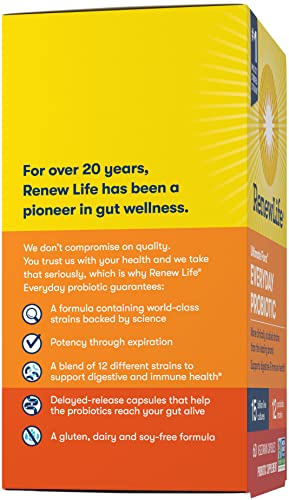 Renew Life Everyday Probiotic Capsules, Daily Supplement Supports Urinary, Digestive Renew Life buy supplements canada