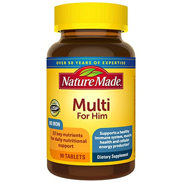 Nature Made Multivitamin For Him with No Iron, Mens Multivitamins for Daily Nutritional Nature Made buy supplements canada