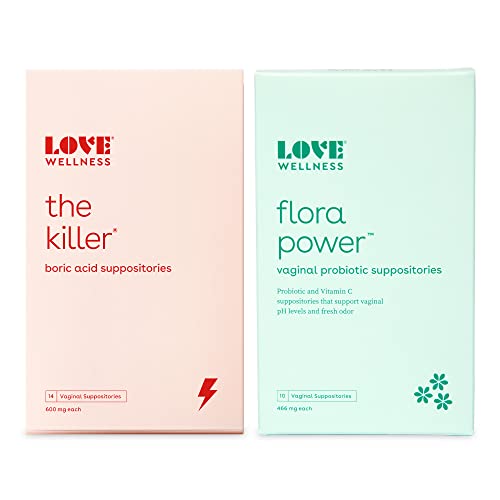 Love Wellness Womens Vaginal Suppository Duo, The Killer & Flora Power Love Wellness buy supplements canada