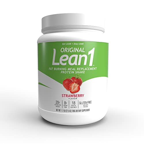 Lean1 Strawberry, 15 Serving tub, Fat Burning Meal Replacement by Nutrition53 N53 buy supplements canada