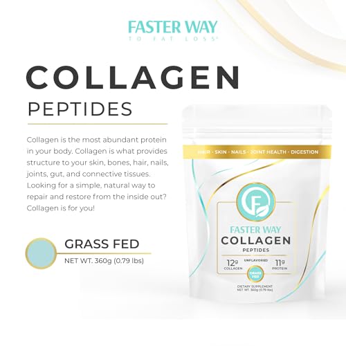 FASTer Way to Fat Loss, Unflavored, 360g Grass-Fed Beef Collagen Peptides for Skin FASTer Way to Fat Loss buy supplements canada