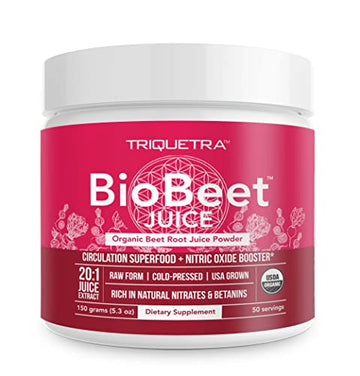 BioBeet Max Strength Beet Root Juice Powder – 20:1 Concentrate, Each Serving Derived Triquetra Health buy supplements canada