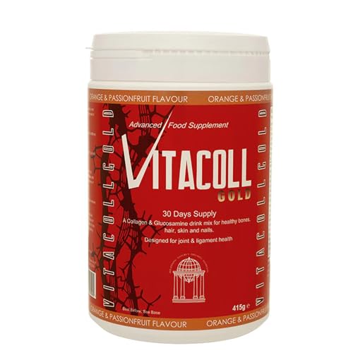 Vitacoll Gold Collagen Powder with Glucosamine Hydrochloride, Orange Passionfruit Flavor 415g Vitacoll buy supplements canada