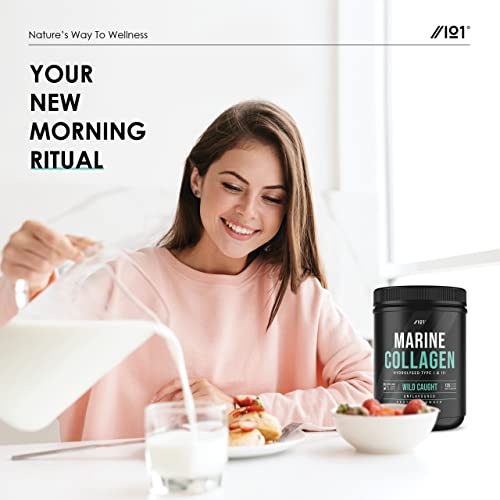 Marine Collagen Powder Supplement - 400g - Wild-Caught Canadian Marine Collagen - Unflavoured - Types 1 & 3 Hydrolysed Collagen ALPHA01 buy supplements canada