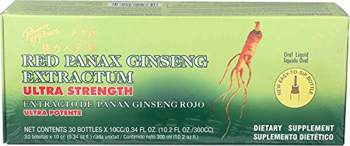 Prince of Peace Red Panax Ginseng Extractum Ultra Strength, 0.34 Fl Oz (Pack of 30) Prince Of Peace buy supplements canada