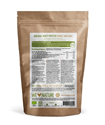 Ekopura Organic Whey Protein 500g | 80% Protein | Hormone Free, GMO-Free, Soy-Free, Additive Free Ekopura buy supplements canada