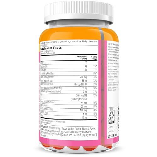 One A Day Teen Girl’s Daily Essentials Multivitamin Gummies, Teen Girl Multivitamins with Biotin, Vitamin B12 and B6, Vitamin C ONE A DAY buy supplements canada