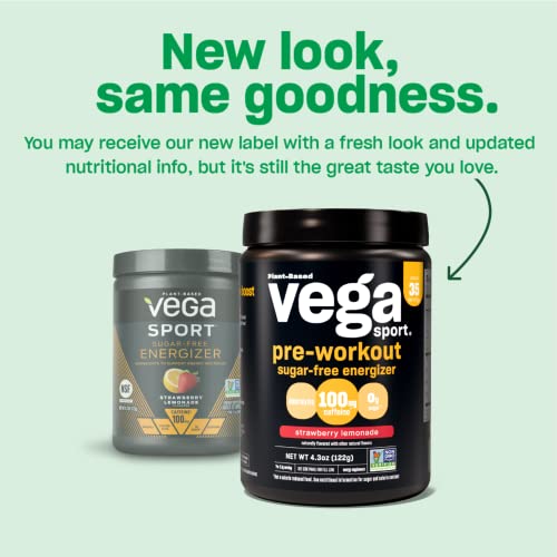 Vega Sport Sugar Free Pre-Workout Energizer, Berry - Pre Workout Powder for Women Vega buy supplements canada