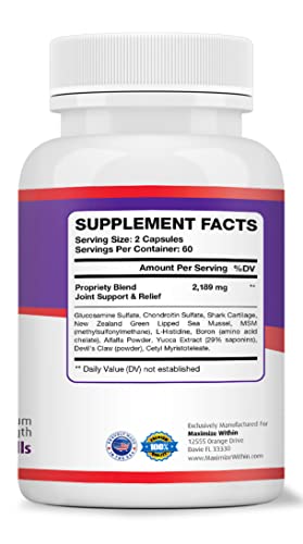 Maximum Slim Max Flex-3 Pain Relief Formula with Green Lipped Mussel - 60 Count Maximum Slim buy supplements canada