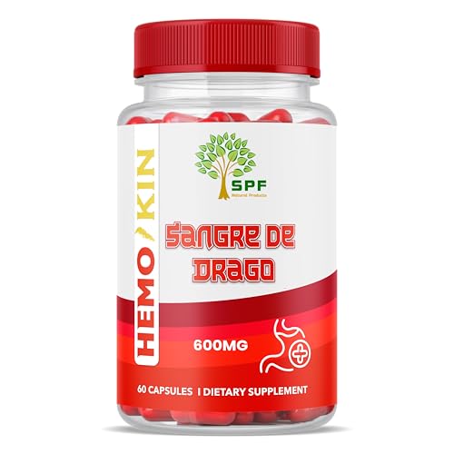 SPF Natural Products HEMOKIN with Sangre de Drago – Hemorrhoid and Fissure Relief Supplement, Helps with Itching, Swelling, Pain Relief (60 Caps) (1) SPF Natural Products buy supplements canada