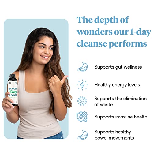 Sea Moss 1 Day Cleanse - Full Body Detox to support bowel movements, Kidney Health Atlantic Naturals buy supplements canada
