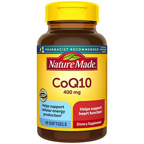 Nature Made CoQ10 400mg, Dietary Supplement for Heart Health Support, 40 Softgels Nature Made buy supplements canada