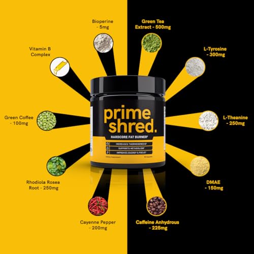 PrimeShred Fat Burner Pills for Men, Triple Action Weight Loss Supplement with Caffeine PrimeShred buy supplements canada