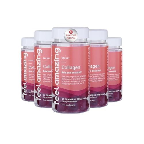 Collagen Gummies with Vitamins A and C, 500mg of Marine Collagen Per Serving, Advanced Skin Support, Feel Amazing buy supplements canada