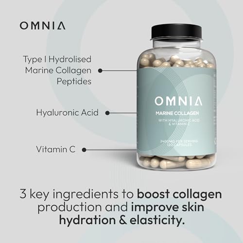 Omnia Marine Collagen Capsules 2400mg for Women & Men with Type I Collagen OMNIA buy supplements canada
