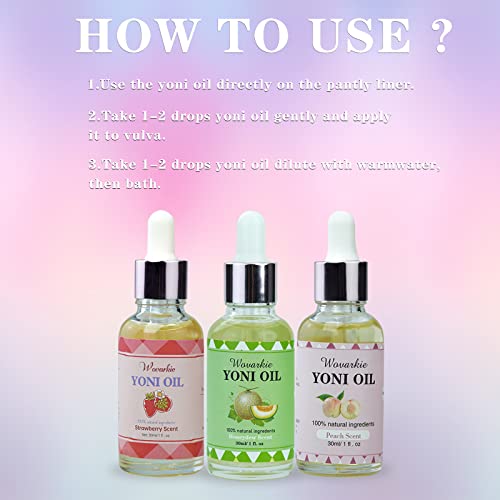 Yoni Oil for Women Set Of 3, 100% Natural Feminine Oil Intimate Deodorant for Women, Eliminates Odor Wovarkie buy supplements canada