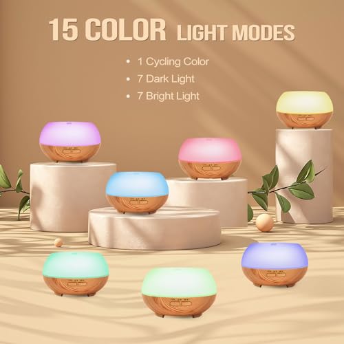 Aromatherapy Essential Oil Diffuser: Cool Mist Aroma Diffuser for Home - Colorful Light Create Ambience Grevol buy supplements canada