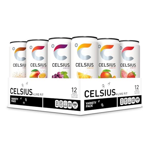 CELSIUS Assorted Flavors Official Variety Pack, Functional Essential Energy Drinks, 12 Fl Oz CELSIUS buy supplements canada