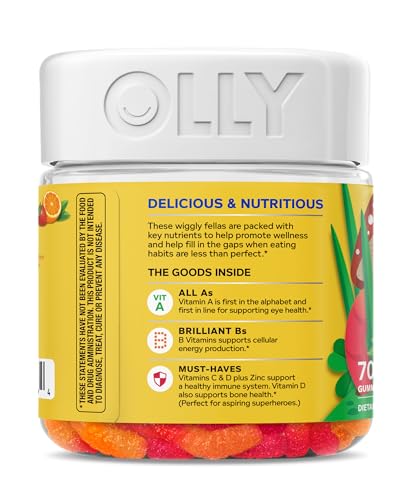 OLLY Kids Multivitamin Gummy Worms, Overall Health and Immune Support, Vitamins and Minerals A, C, D, E, Bs and Zinc, Chewable Supplement OLLY buy supplements canada