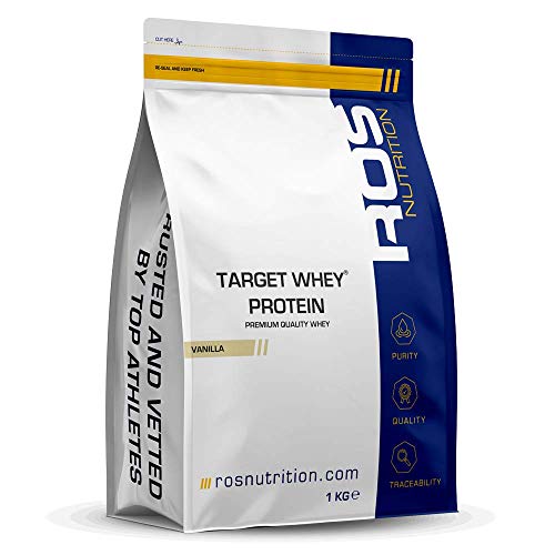 Whey Protein Powder | Vanilla | Target Whey Protein by ROS Nutrition | 1 Kg | 40 Servings | ROS Nutrition buy supplements canada
