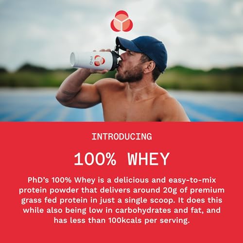 PhD Nutrition 100 Percent Whey, Grass Fed Whey, Lean Muscle Protein Powder PhD buy supplements canada