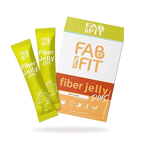 Fab and Fit Fiber Jelly Plus Melon, 10 Sachets Fab Fit buy supplements canada