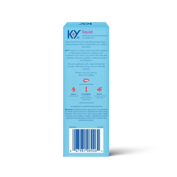 K-Y Liquid Personal Lubricant, Natural Feeling Water Based Lube For Women, Men & Couples K-Y buy supplements canada