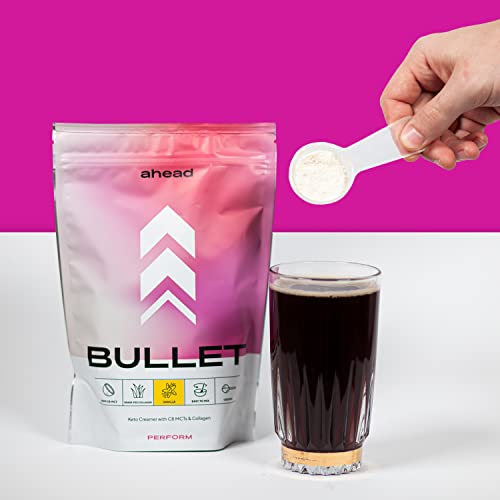 ahead BULLET | C8 MCT Powder with Collagen Powder - Vanilla - 300g - Perfect for Bulletproof Coffee ahead buy supplements canada