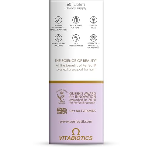 Perfectil Vitabiotics Multivitamin | Hair Growth and Thickening Formula | Supports Thicker, Healthy Hair | Vitamin D, E, Collagen, Biotin, and More Perfectil buy supplements canada