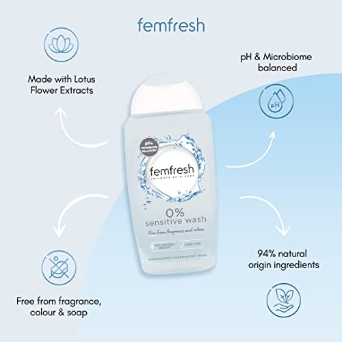 Femfresh Intimate Skin Care 0% Wash, 250ml Femfresh buy supplements canada
