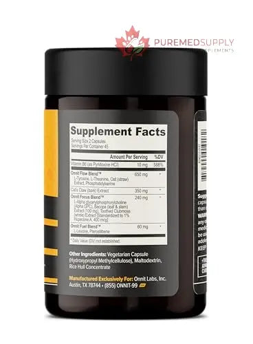 ONNIT Alpha Brain Nootropic Brain Supplement for Focus, Memory, Mental Clarity, Cognitive Support with L-Theanine and Vitamin B6, 90 Count ONNIT buy supplements canada