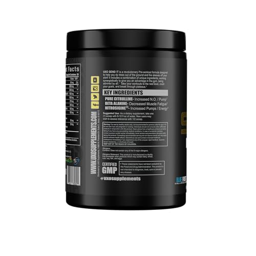 UXO Send IT Preworkout (Blue Hawaiian Flavor) UXO Supplements buy supplements canada