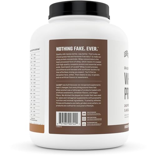 Levels Grass Fed 100% Whey Protein, No GMOs, Chocolate Peanut Butter, 5LB Levels Nutrition buy supplements canada