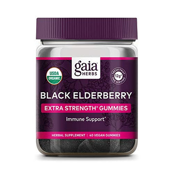 Gaia Herbs Black Elderberry (Sambucus Nigra) Extra Strength Gummies Gaia Herbs buy supplements canada