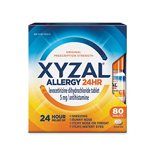Xyzal Allergy Pills, 24-Hour Allergy Relief, 80-Count, Original Prescription Strength Xyzal buy supplements canada