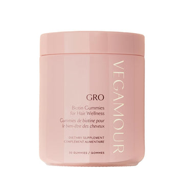 VEGAMOUR GRO Biotin Gummies, Strawberry Flavor with 5000 mcg Biotin, Supports Healthy Hair Vegan Gummies with Vitamins A, B, C, E, B-12 & More, 30 Ct VEGAMOUR buy supplements canada
